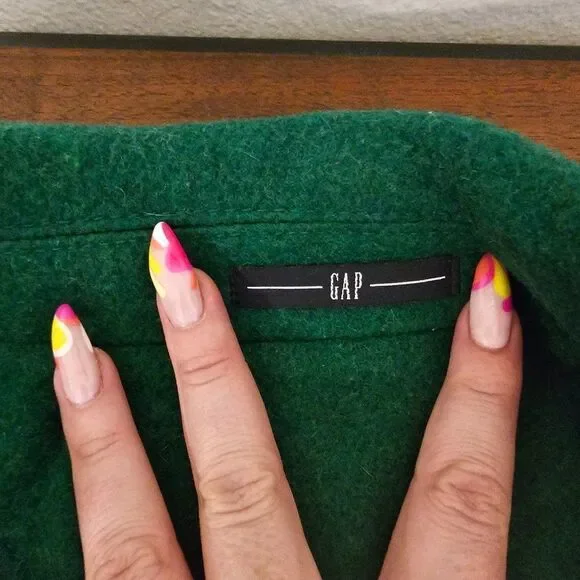 GAP Double Breasted Wool Blend Coat Sz S - Picture 7 of 7